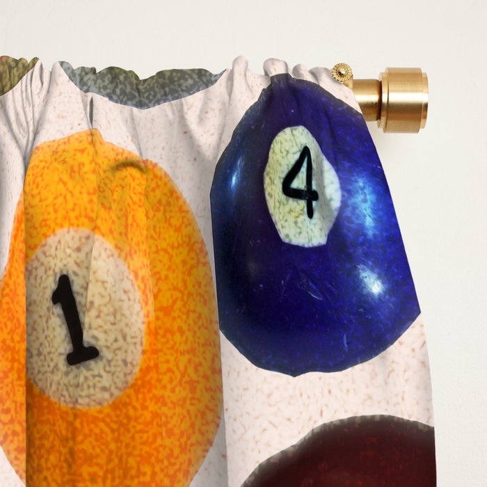 Pool Collage Print Window Curtain Gallery Image 2