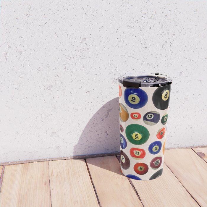 Pool Collage Print Travel Mug Gallery Image 4