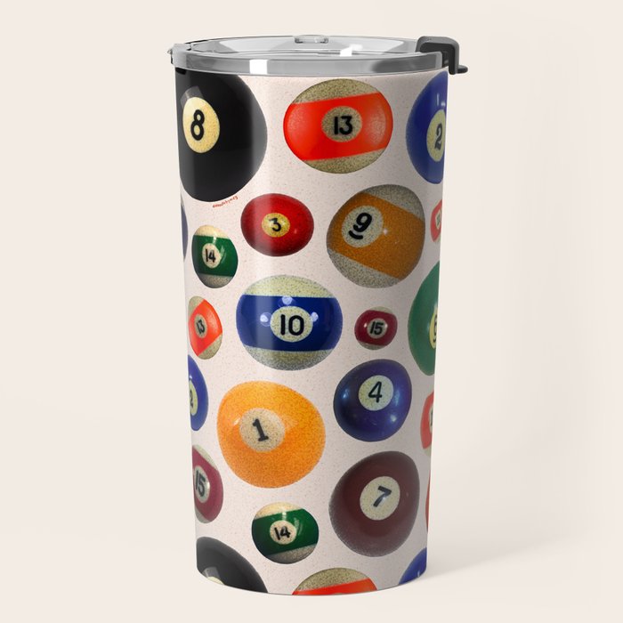 Pool Collage Print Travel Mug Gallery Image 2