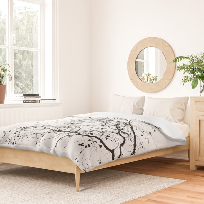BLACK BRANCHES 2 Duvet Cover Gallery Image 2