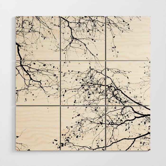 BLACK BRANCHES 2 Wood Wall Art Gallery Image 1