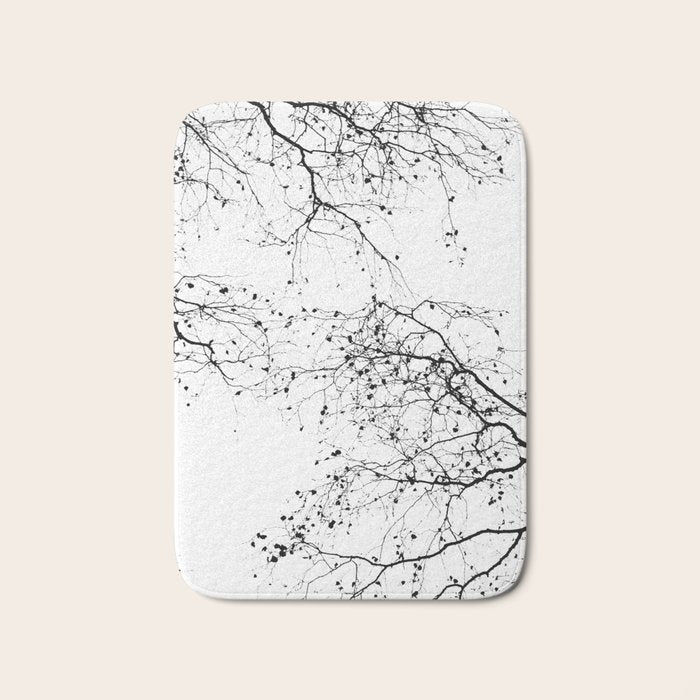 BLACK BRANCHES 2 Bath Mat Gallery Image 1