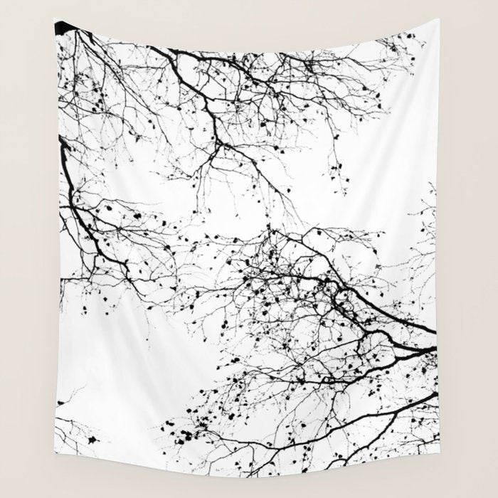 BLACK BRANCHES 2 Wall Tapestry Gallery Image 1