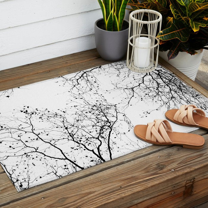 BLACK BRANCHES 2 Outdoor Rug Gallery Image 2