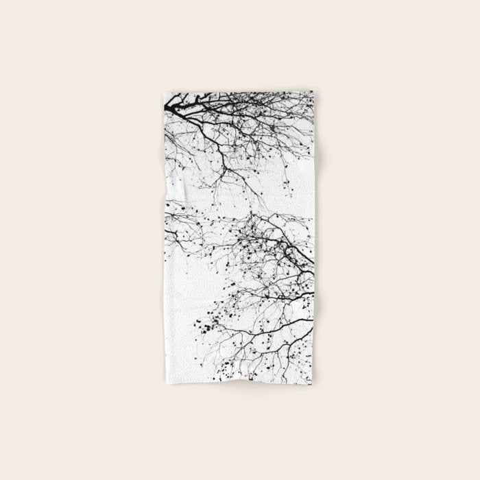 BLACK BRANCHES 2 Bath Towel Gallery Image 1
