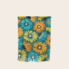 Teal Retro Summer Floral Wall Hanging Gallery Image 1