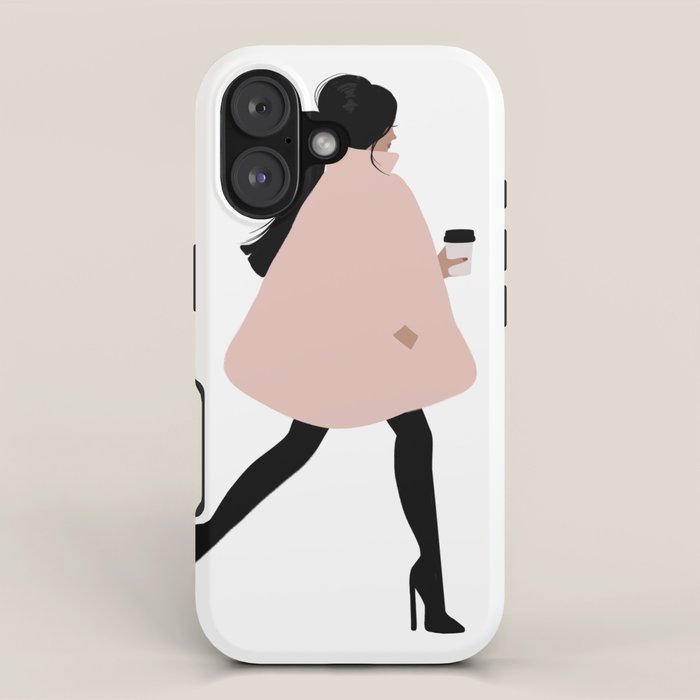 Bubble Coat Illustration by Sabina Fenn iPhone Case Gallery Image 1