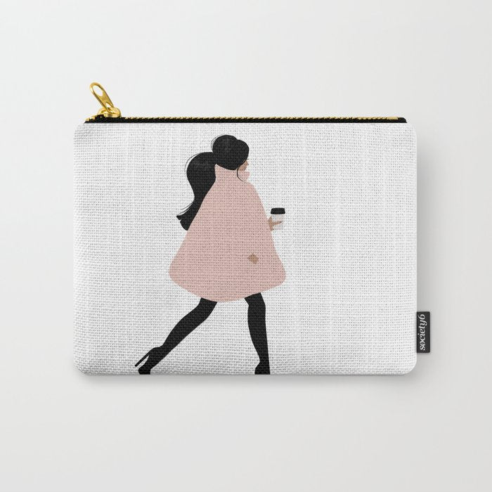 Bubble Coat Illustration by Sabina Fenn Carry All Pouch Gallery Image 1