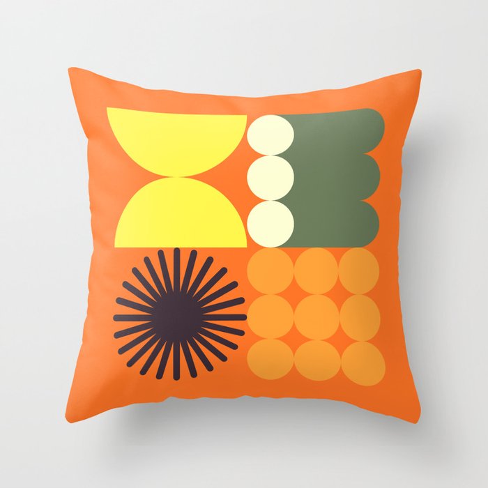 Retro 18C Throw Pillow Gallery Image 1