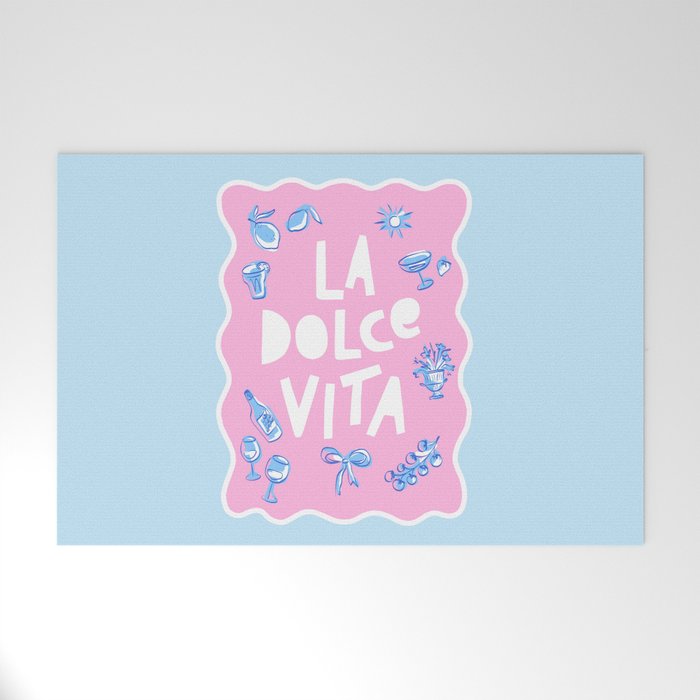 La Dolce Vita Summer Sketches Italian Style Welcome Mat Gallery Image 1