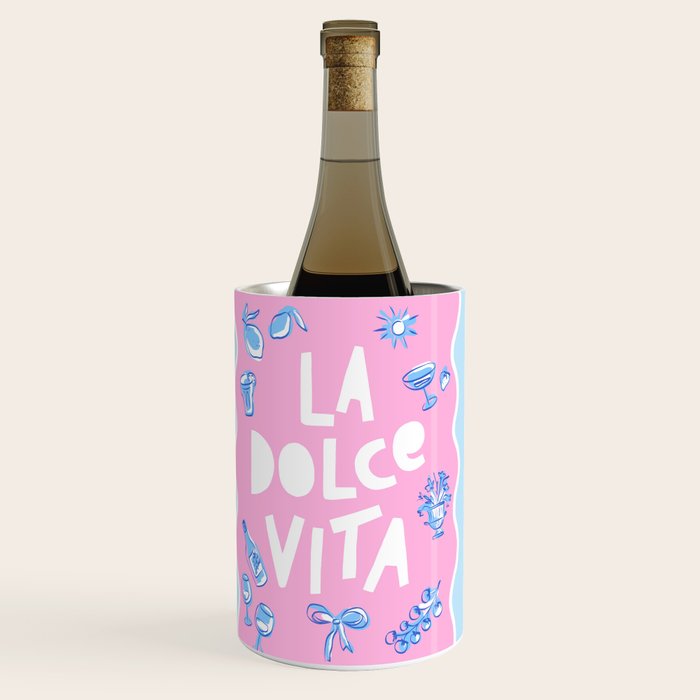 La Dolce Vita Summer Sketches Italian Style Wine Chiller Gallery Image 1
