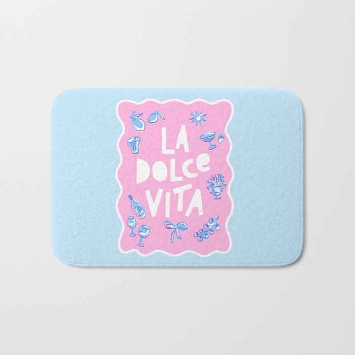La Dolce Vita Summer Sketches Italian Style Bath Mat Gallery Image 1