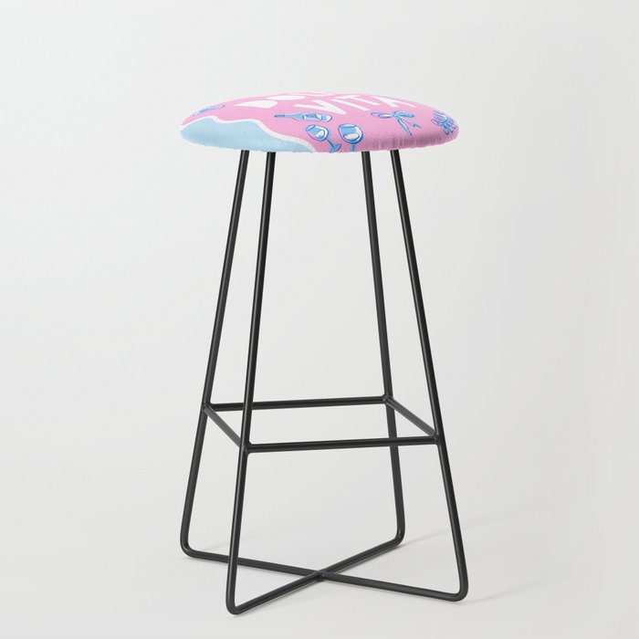 La Dolce Vita Summer Sketches Italian Style Stool Gallery Image 1
