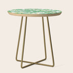 Watercolor Alligator Rainbows Side Table Gallery Image 1