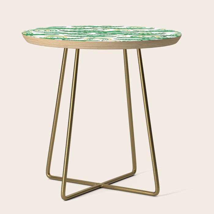 Watercolor Alligator Rainbows Side Table Gallery Image 1
