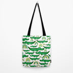 Watercolor Alligator Rainbows Tote Bag Gallery Image 2