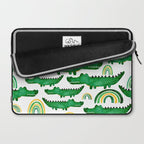 Watercolor Alligator Rainbows Laptop Sleeve Gallery Image 2