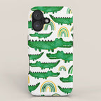 Watercolor Alligator Rainbows iPhone Case Gallery Image 1