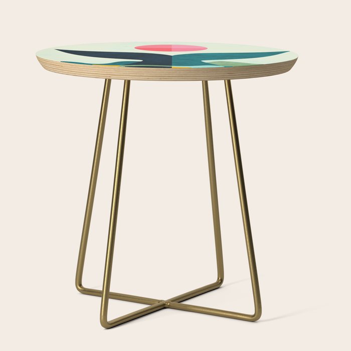 mid century whale sun sea Side Table Gallery Image 1