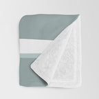 Festive, Abstract, Stripes Pattern, Pink, Green, White Throw Blanket Gallery Image 3