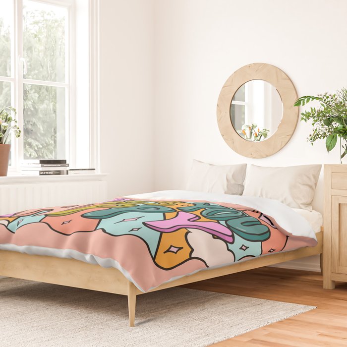 Do What Makes You Happy Duvet Cover Gallery Image 2