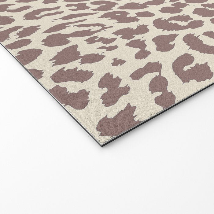 Light Tan Leopard Welcome Mat Gallery Image 2