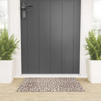 Light Tan Leopard Welcome Mat Gallery Image 3