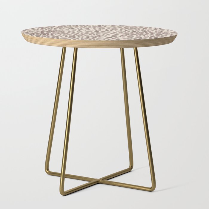 Light Tan Leopard Side Table Gallery Image 1