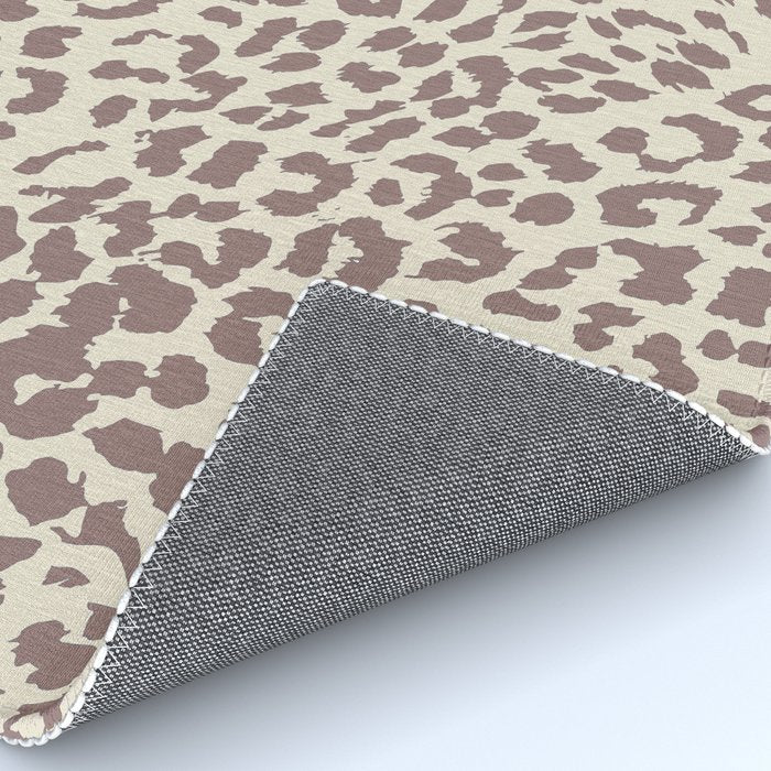 Light Tan Leopard Rug Gallery Image 4