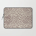 Light Tan Leopard Laptop Sleeve Gallery Image 1