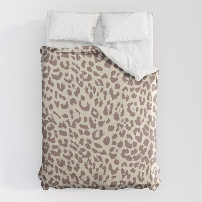 Light Tan Leopard Duvet Cover Gallery Image 1