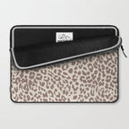 Light Tan Leopard Laptop Sleeve Gallery Image 2