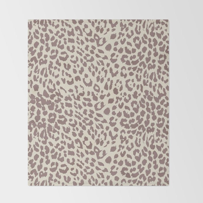 Light Tan Leopard Throw Blanket Gallery Image 2