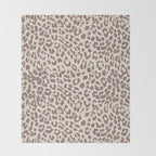 Light Tan Leopard Throw Blanket Gallery Image 2