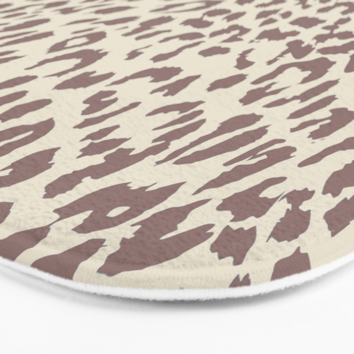Light Tan Leopard Bath Mat Gallery Image 3