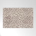 Light Tan Leopard Welcome Mat Gallery Image 1