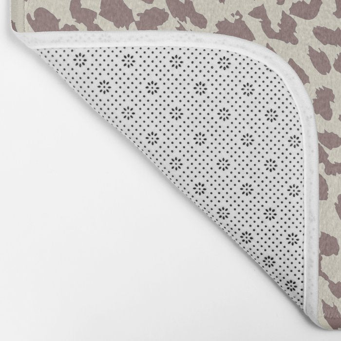 Light Tan Leopard Bath Mat Gallery Image 2