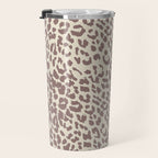Light Tan Leopard Travel Mug Gallery Image 3