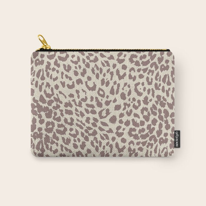 Light Tan Leopard Carry All Pouch Gallery Image 1