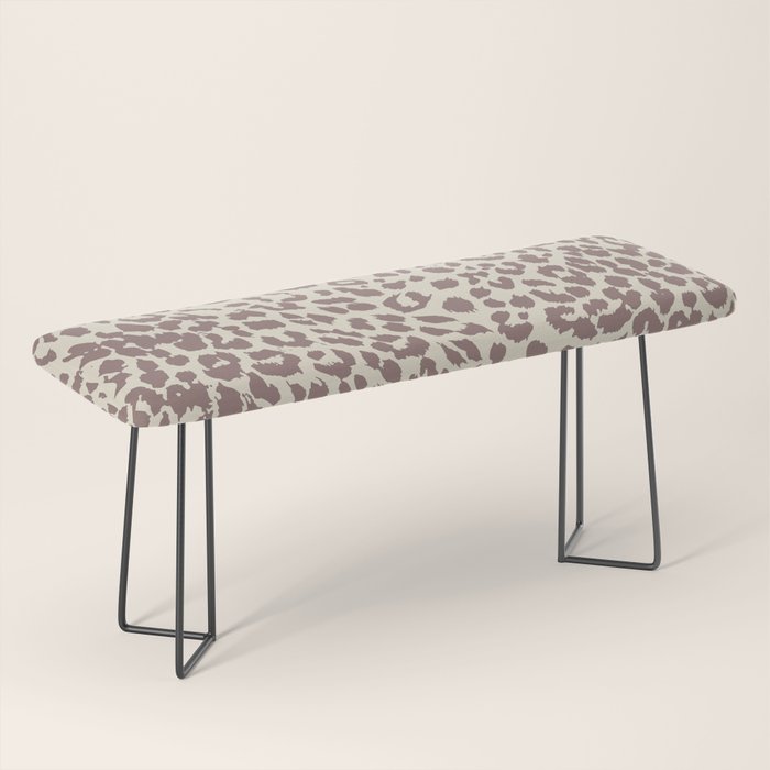 Light Tan Leopard Bench Gallery Image 1