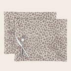 Light Tan Leopard Placemat Gallery Image 1