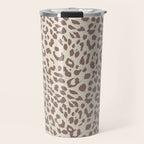 Light Tan Leopard Travel Mug Gallery Image 1