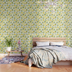 mediterranean summer lemon branches on white Wallpaper Gallery Image 3