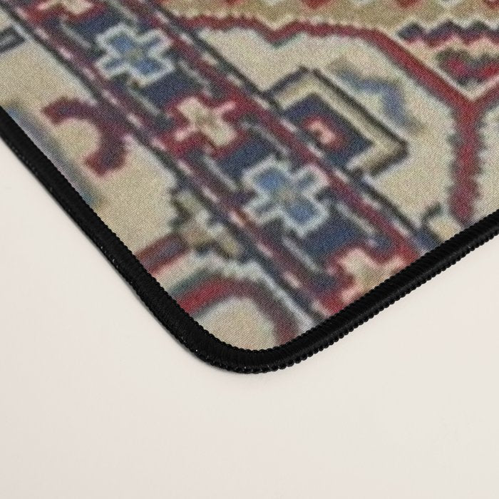 Red Diamond Blue Bluffs Kazak Persian Handmade Rugs  Desk Mat Gallery Image 4