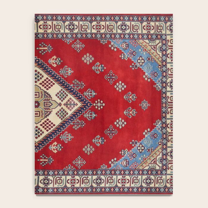 Red Diamond Blue Bluffs Kazak Persian Handmade Rugs  Notebook Gallery Image 4