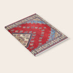 Red Diamond Blue Bluffs Kazak Persian Handmade Rugs  Notebook Gallery Image 2