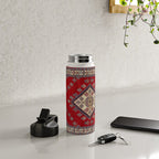 Red Diamond Blue Bluffs Kazak Persian Handmade Rugs  Water Bottle Gallery Image 4