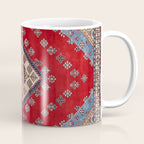 Red Diamond Blue Bluffs Kazak Persian Handmade Rugs  Coffee Mug Gallery Image 1