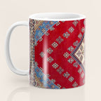 Red Diamond Blue Bluffs Kazak Persian Handmade Rugs  Coffee Mug Gallery Image 3