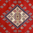 Red Diamond Blue Bluffs Kazak Persian Handmade Rugs  Coffee Mug Gallery Image 2